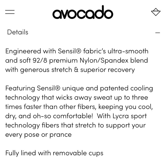 Avocado Clothing - Willow WoodGrain Deep-V Bra - Picture 5 of 8